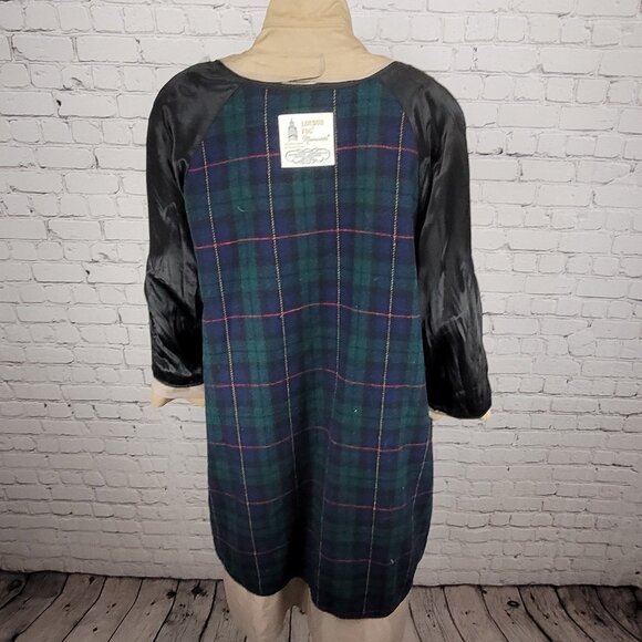 VTG London Fog Maincoats Tan Removable Liner Double Breast Trench Coat Size 14P - Picture 10 of 16